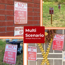 NO TRESPASSING WE'RE TIRED OF HIDING THE BODIES