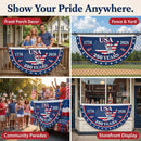 🗽USA 250th Anniversary Flag Half Round Banner🦅