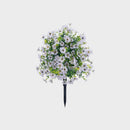 Artificial Eucalyptus and Violet Ground-Insert Floral Decoration