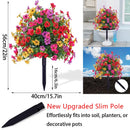 Artificial Eucalyptus and Violet Ground-Insert Floral Decoration